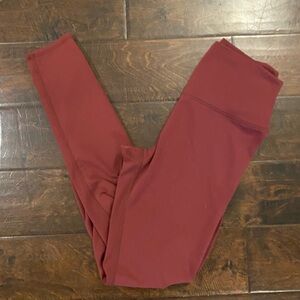 ALO Yoga Burgundy Leggings
